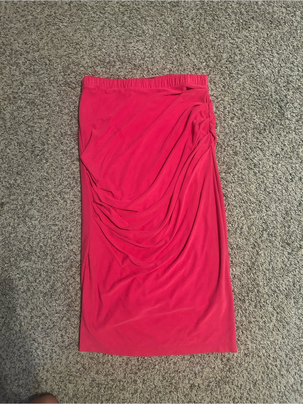 Express Hot Pink Draped Pencil Skirt